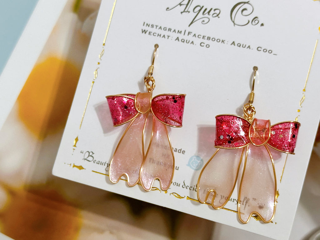Handmade Pretty Bow Earrings 🎀